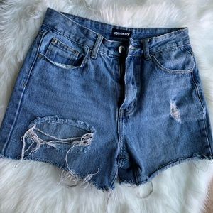 Denim shorts
